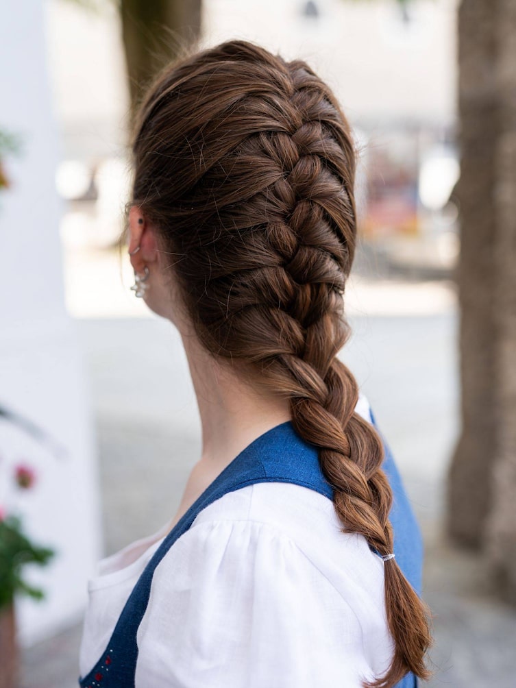 Ein geflochtener Bauernzopf