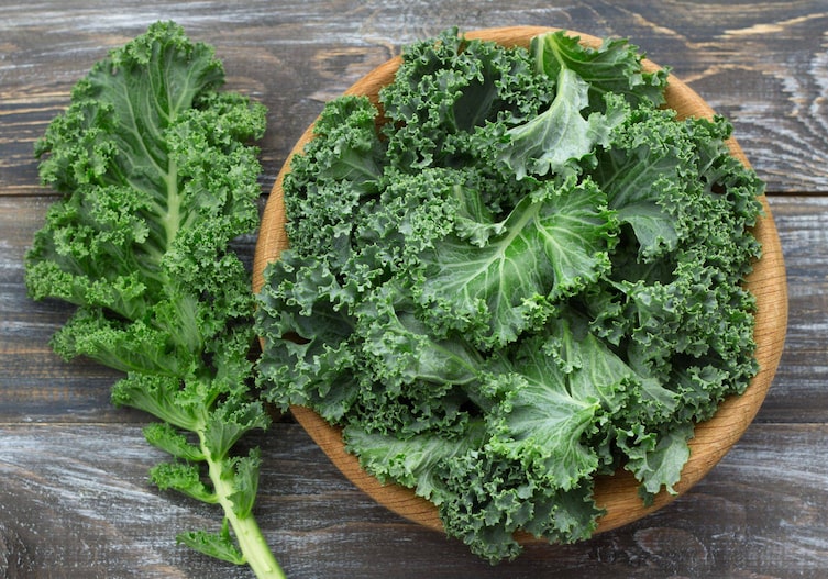 Grünkohl-Blätter