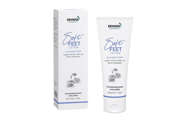 Zu sehen ist die GEHWOL Soft Feet Lotion für alle Hauttypen.