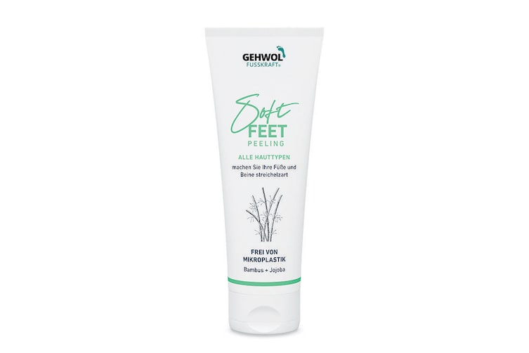 Zu sehen ist das GEHWOL Soft Feet Peeling für alle Hauttypen.