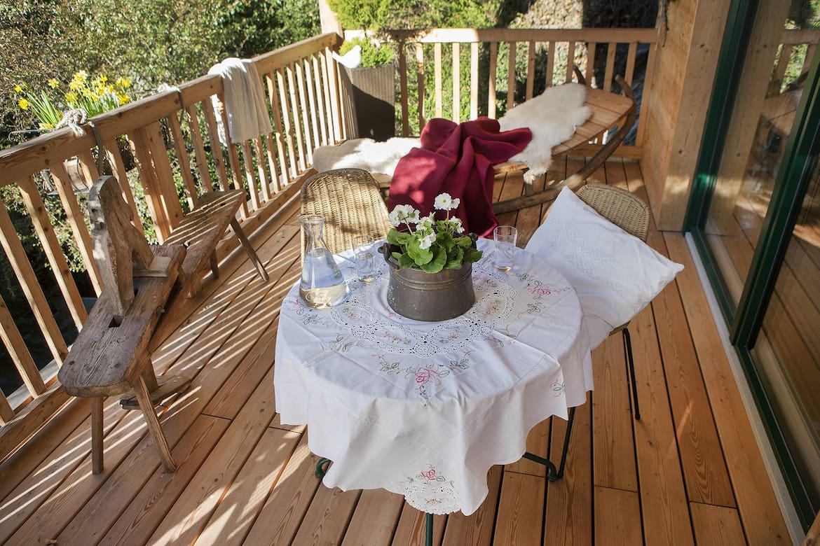 Hausbesuch, Wohnen, Heustadl, Balkon