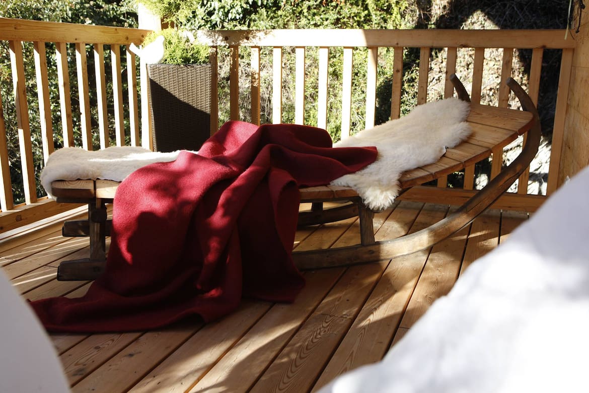 Hausbesuch, Wohnen, Heustadl, Rodel, Balkon