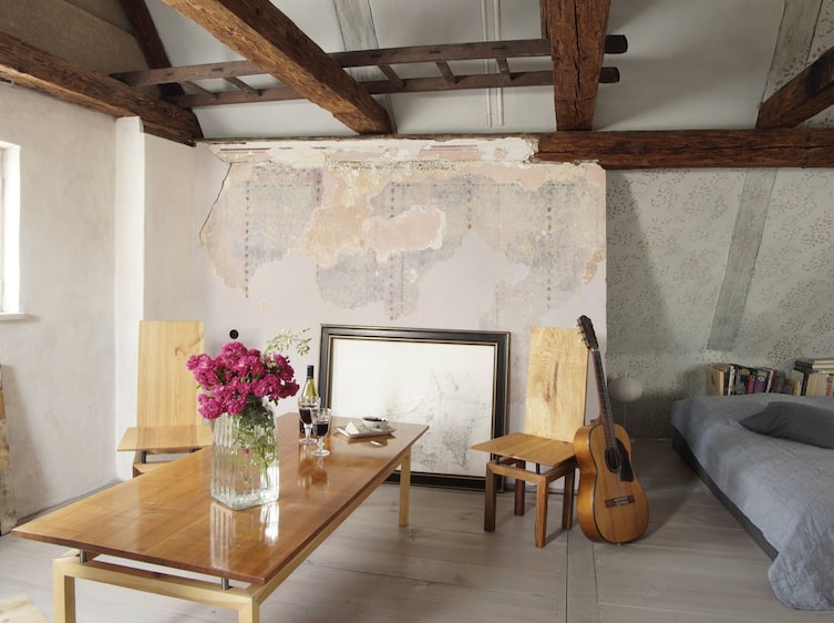 Wohnen, Hausbesuch, Weberhaus, Esstisch, Bett