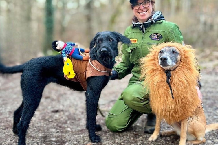 Faschingsspaziergang mit Hundeflo Florian Günther.