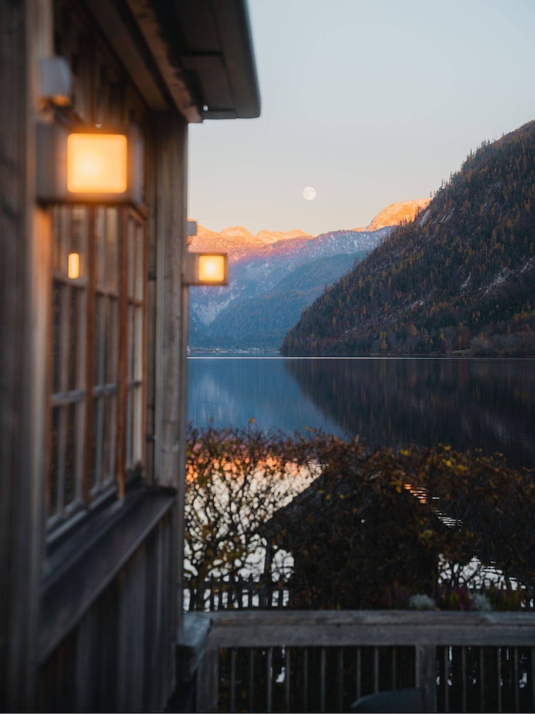 Ausblick aus dem Zimmer im Seehotel Grundlsee