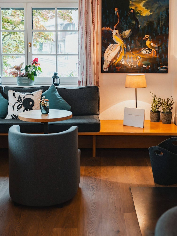 Die Zimmer sind gemütlich und in wunderschönen Farben eingerichtet.