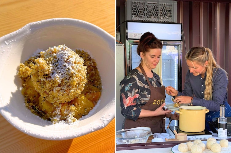 Paula Bründl macht Nougat-Topfenknödel mit Julia Zotter