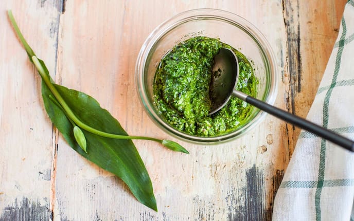 Bärlauch-Pesto von Harald Huber vom Fischerwirt in Salzburg.