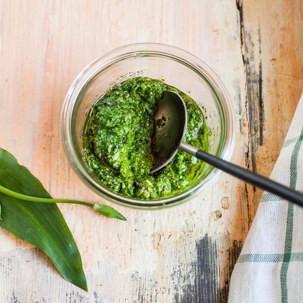 Bärlauch-Pesto von Harald Huber vom Fischerwirt in Salzburg.