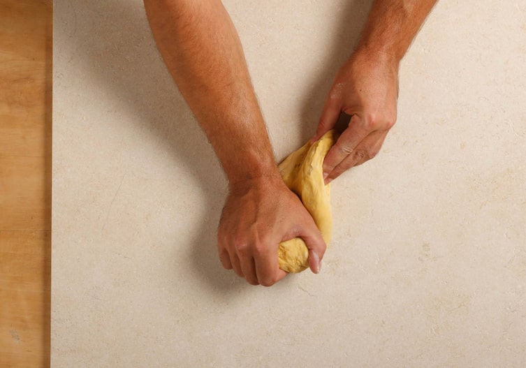 Teig, kneten, Hände