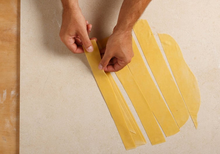 Nudelteig, Bahnen, Teig