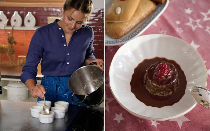 Paula Bründl zaubert weihnachtliche Lebküchlein mit Schokoladensauce