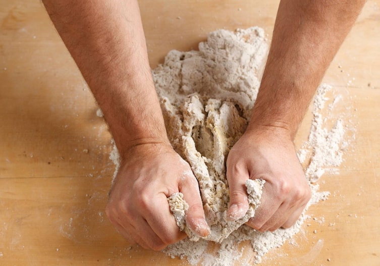 Teig, kneten