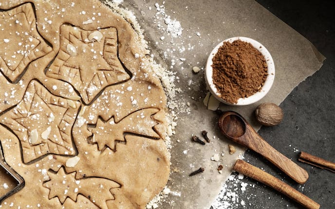 Keksteig mit Gewürzen