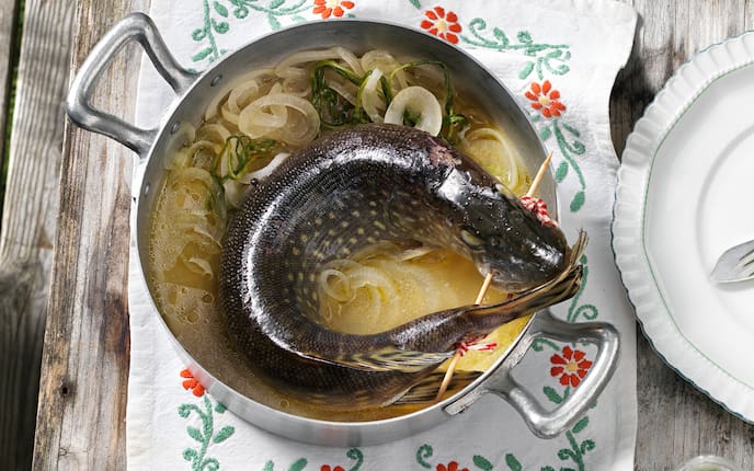 Brezenhecht, Hecht, Fisch, Fischrezept, Servus Rezept