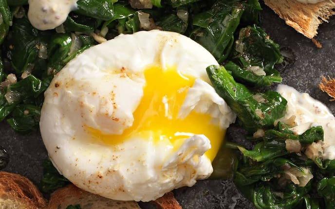 Eier, pochieren, pochiertes Ei, weiches Ei, Servus Kochschule