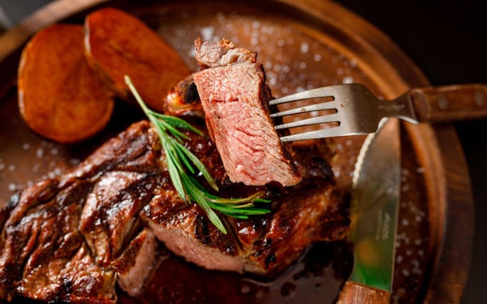 Steak, Besteck, Rosmarin, Kartoffel, Servus Rezept, Hauptspeise