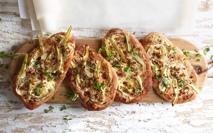 Vinschgerlfladen, Fenchelknolle, Speck, Hauptspeise, Servus Rezept