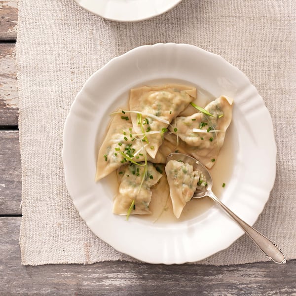 Grüne Krapfen, Maultaschen, Teigtaschen, Schnittlauch, Servus Rezept