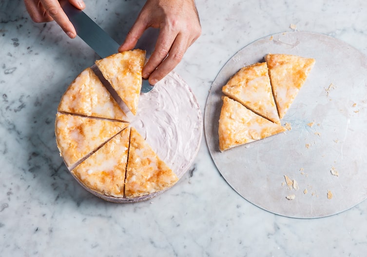 Buttermilchtorte, Blätterteig, Tortenecken