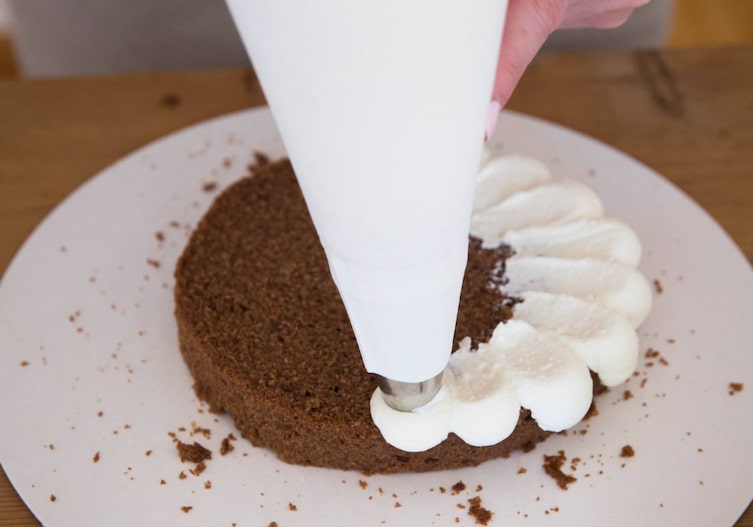 Torte, Tortenboden, Creme, Spritzsack, Nachspeise