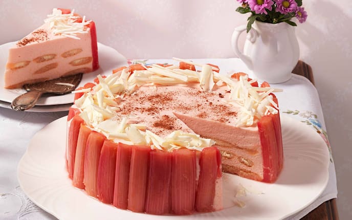 Rhabarbertorte, Rhabarber, Torte, Nachspeise, Servus Rezept