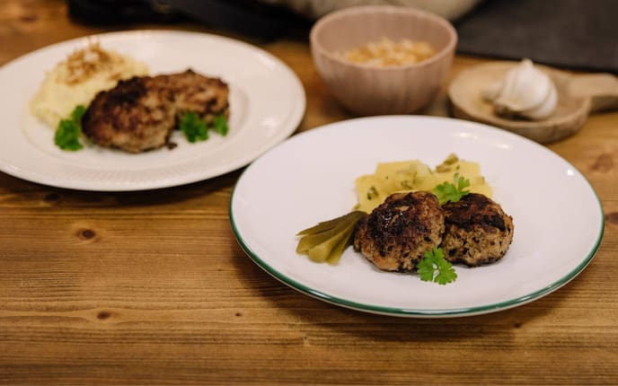 Bouletten mit Kartoffelsalat