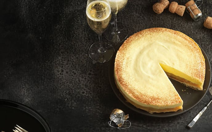 Apfel-Sektcreme-Torte, Torte, Apfel-Torte, Torte mit Sekt, Torten-Rezept, Servus-Rezept