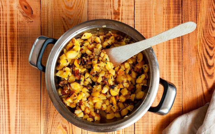 Erdäpfelschmarrn, Rezept