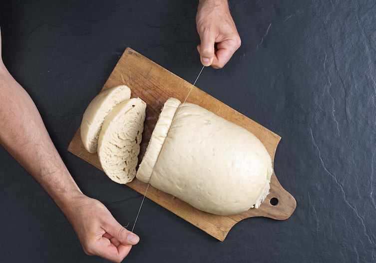 Böhmische Knödel, Kochschule, Nähfaden, Brett, Knödelscheiben