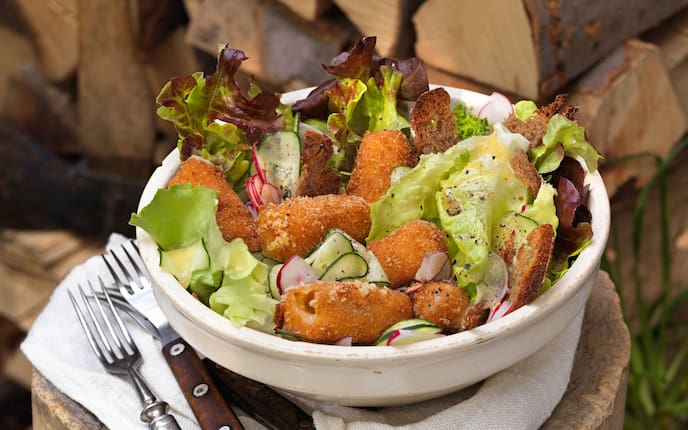 Roggenbrotsalat mit Pinzgauer Bierkäse