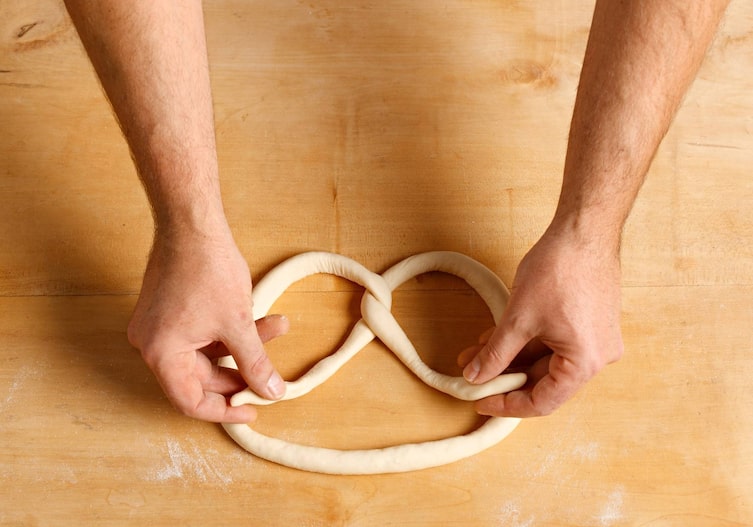 Teig, Brezel, Hände