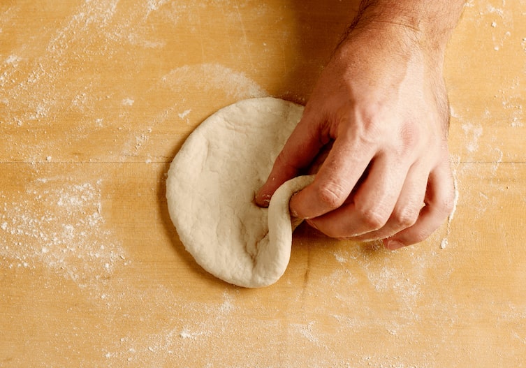 Handsemmeln, Teig, Hand