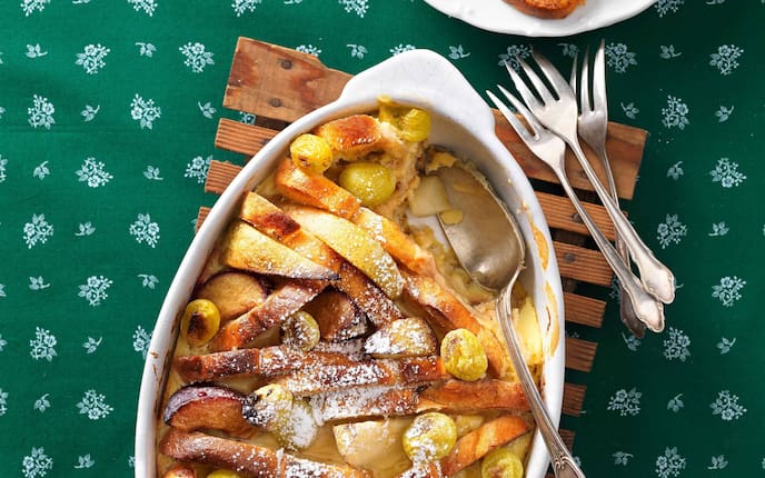 Brottürtel, Auflauf, Nachspeise, Restlessen, Servus, Rezept