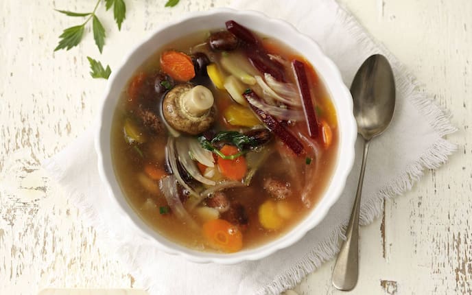 Bunte Gemüsesuppe (Bild: Eisenhut & Mayer)