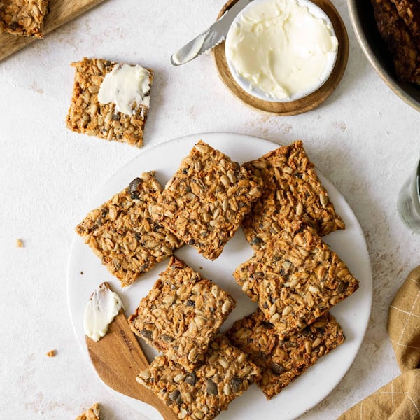 Christina Bauer, Knäckebrot, Sonnenblumenkerne, Rezept, knackig