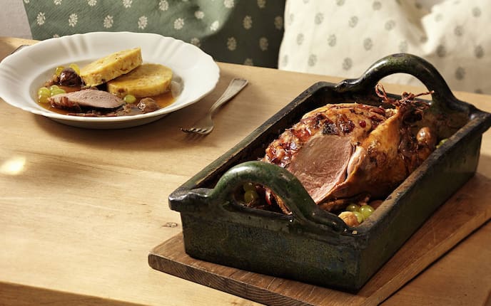 Fasan mit Maroni und Trauben (Bild: Eisenhut & Mayer)