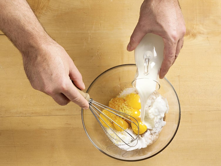 Krapfenteig anrühren, Krapfen backen, Krapfen-Rezept