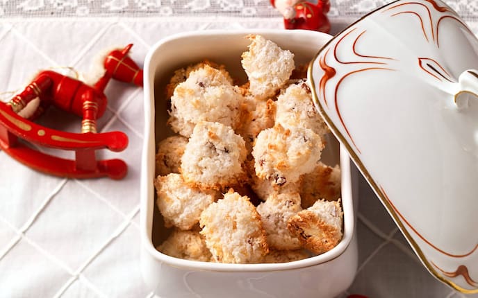 Kokosbusserl, Kokosmakronen, Kekse, Plätzchen, Weihnachtskekse, Servus, Rezept