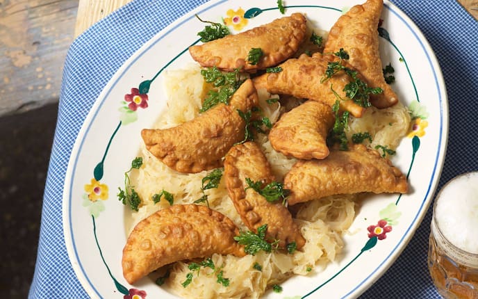 Gasteiner Fleischkrapfen, Rezept, Fasching