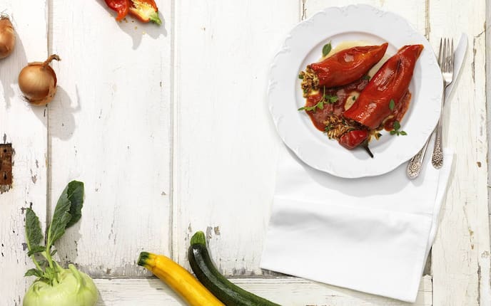 Gefüllte Spitzpaprika (BIld: Eisenhut & Mayer)