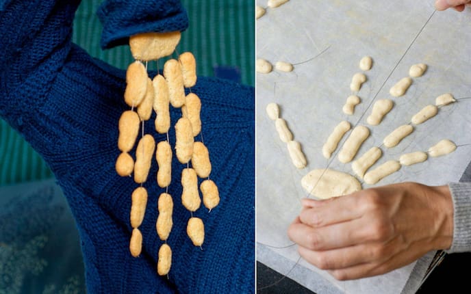 Gruselige Knochen backen, Rezept, Anleitung, Halloween