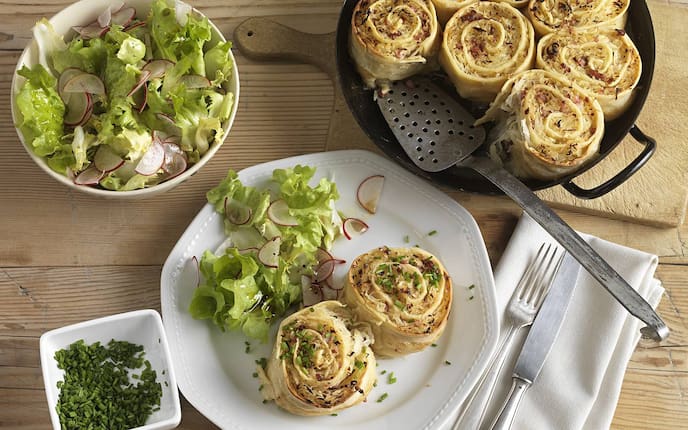 Allgäuer Krautkrapfen, Kraut, Salat, Pfanne, Rezept