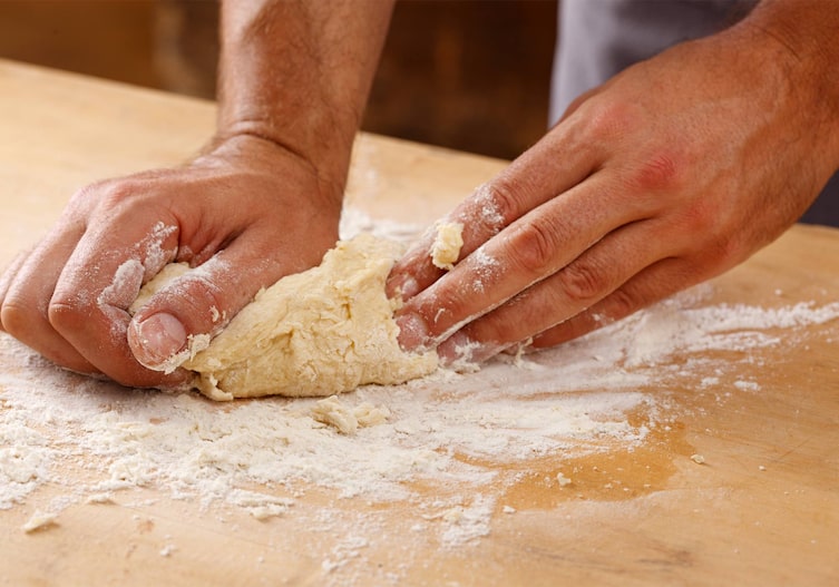 Teig, Hände, Mehl