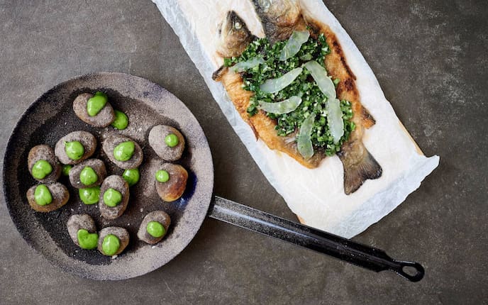 Fisch, Kräuter, Erdäpfel, Hauptspeise, Servus Rezept