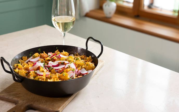 Kartoffel, Erdäpfel, Radieschen, Hauptspeise, Grenadiermarsch, Servus Rezept