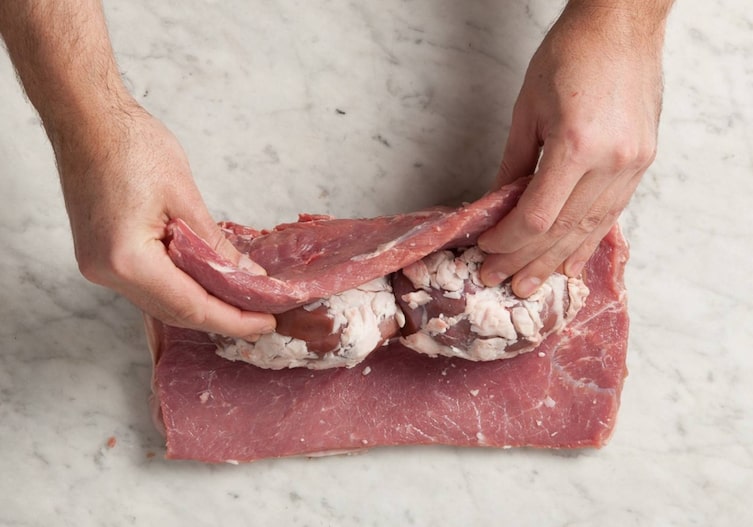 Kalb, Niere, Fleisch, Hände