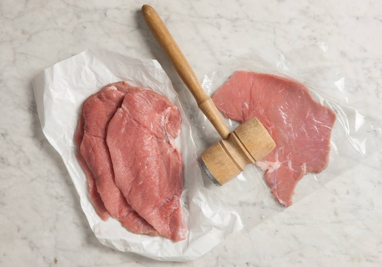 Hammer, Fleisch, Kalb, Frischhaltefolie