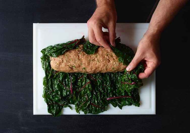 Kalbsfaschiertes, Mangoldblätter, Rolle, Hauptspeise, Servus Rezept