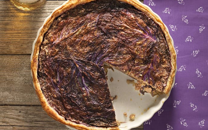 Bier, Kohlkuchen, Kuchenform, Serviette